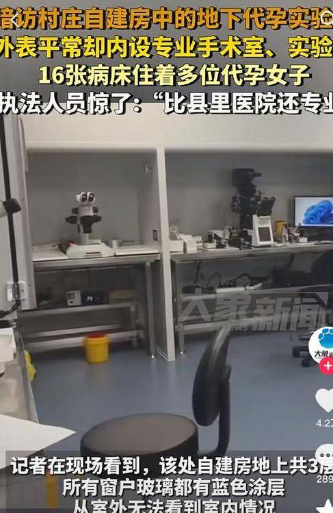 70万定制婴儿！长沙一乡村别墅现地下代孕交易，地下设备惊呆警方